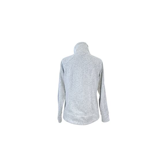 Avalanche Grey Heathered Full Zip Fleece Sweater - M - Picture 4 of 5